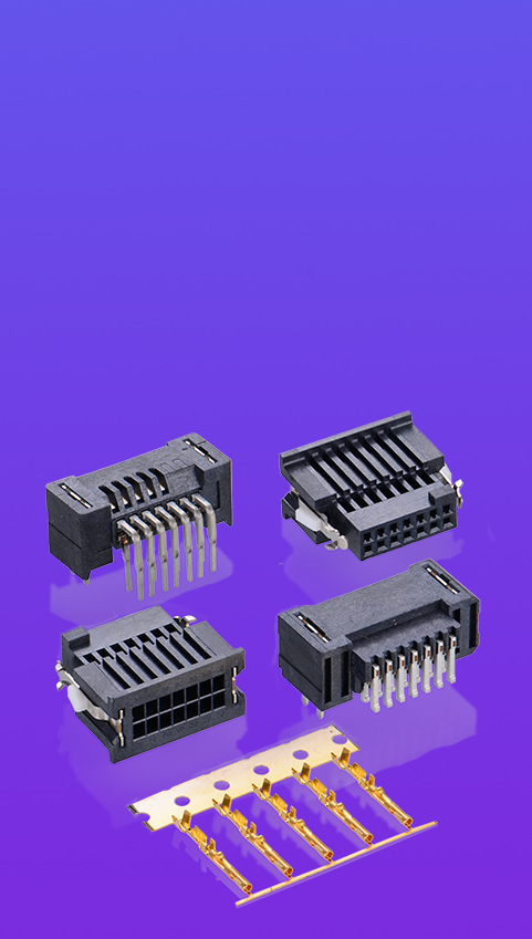 1274 Series 1.27mm Pitch (.050＂) 线对板连接器